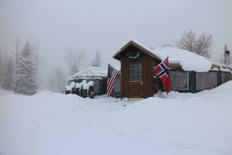 Exterior view of Viking Yurt