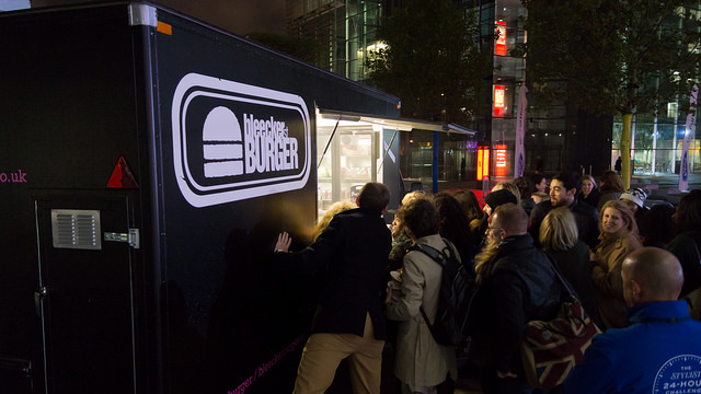 Queue infront of Bleecker St Truck