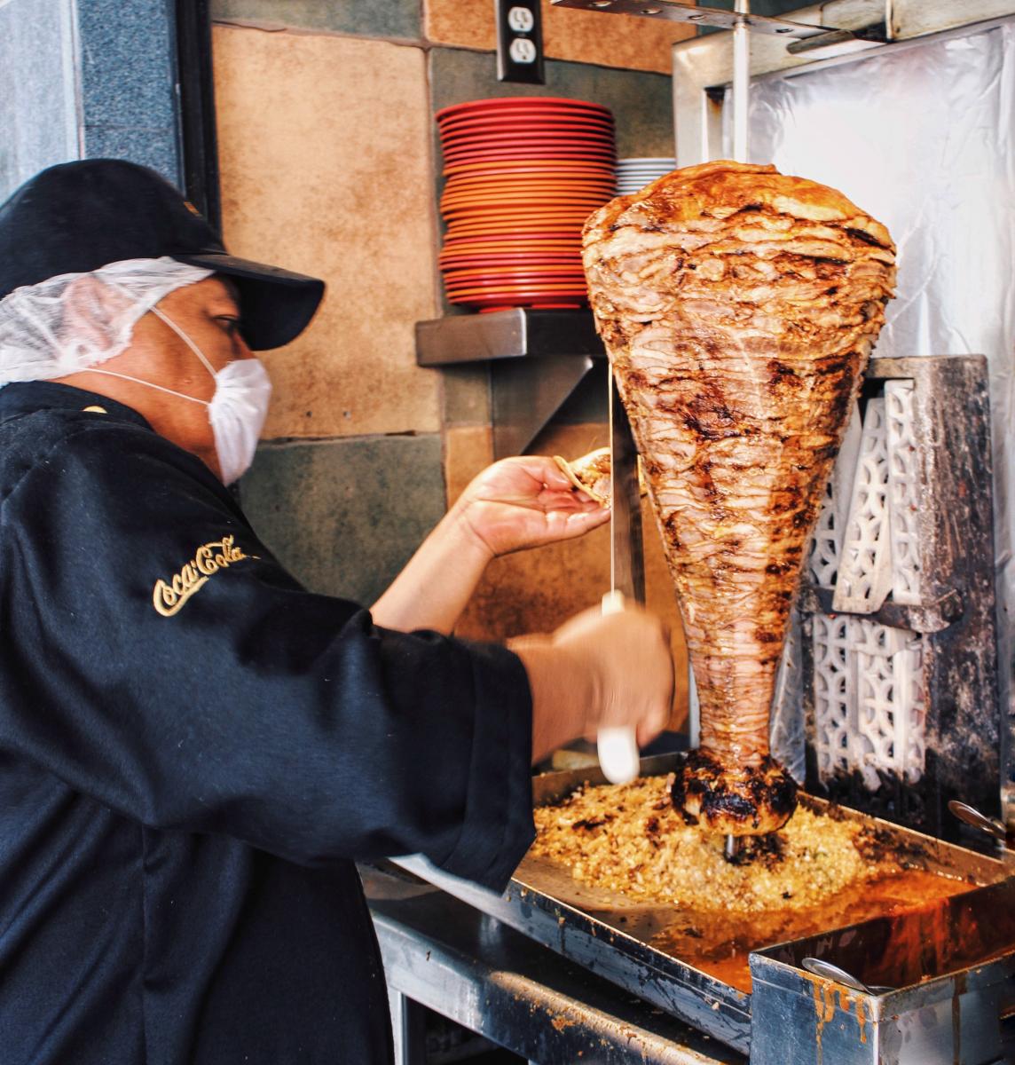 Tacos al pastor at El Huequito